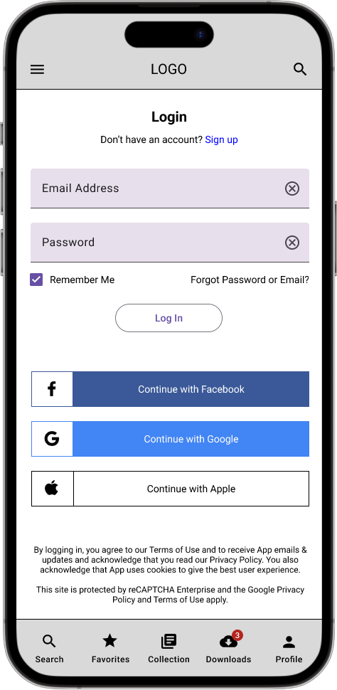 Knowledge - Before and After Usability Study - First Round Screenshots