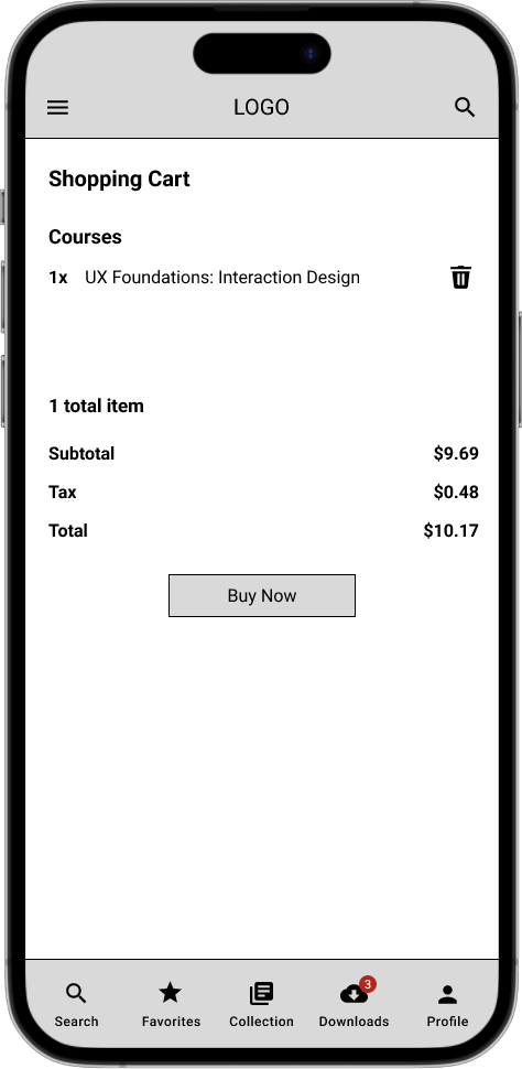 Knowledge - Before and After Usability Study - Second Round Screenshots