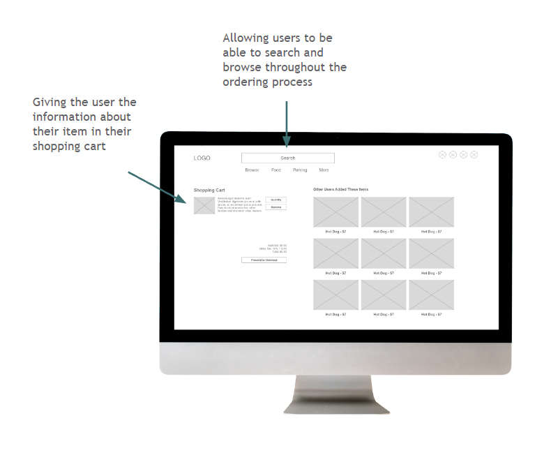 Digital Wireframes for popcorn