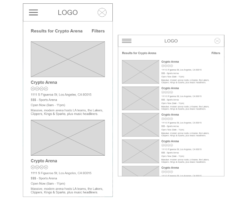 Digital Wireframes for popcorn